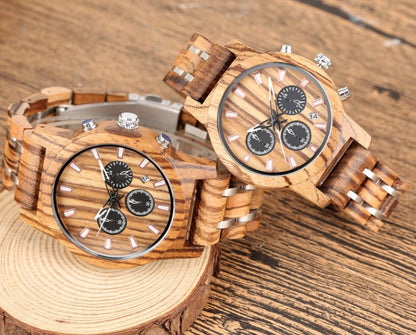 Wooden quartz watch fashion couple Watch