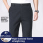 Men's Loose Plus Size Casual Straight-leg Cotton Trousers