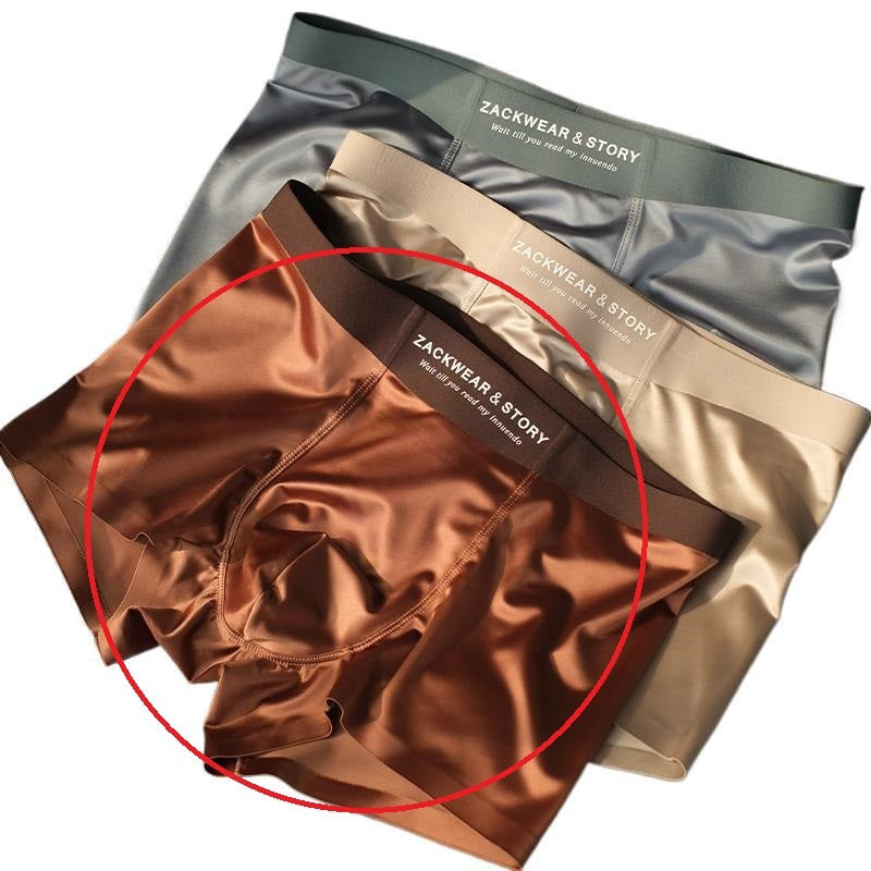 Satin Light Luxury Men's Ice Silk Underwear
