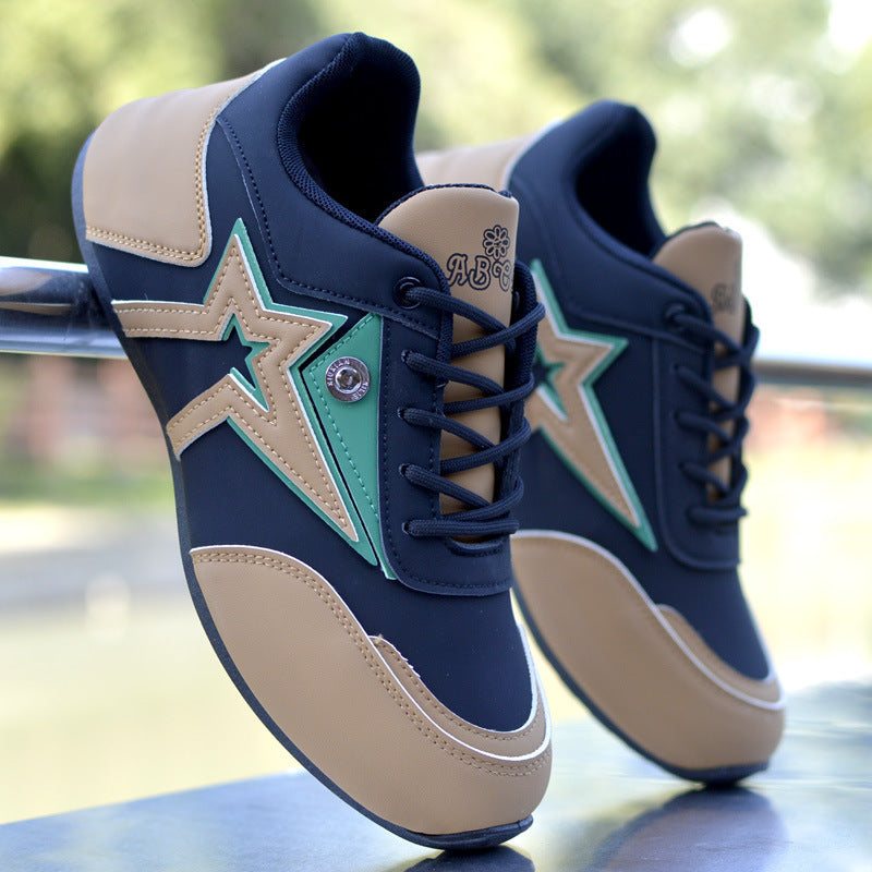 Men's Shoes New Leather Waterproof Sneakers