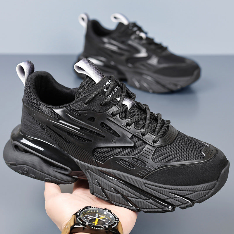 Fashion Breathable Mesh Cloth Shoes Men's Personality Trend Sports Platform Shoes