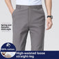 Men's Loose Plus Size Casual Straight-leg Cotton Trousers