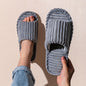 Men's Corduroy Striped Open Universal Indoor Corduroy Slippers